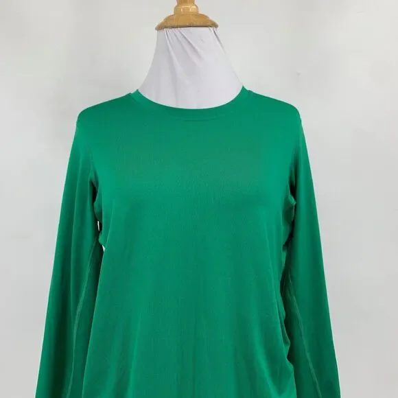 Patagonia Shirt Womens XS Extra Small Green Capilene Daily Crew Neck Base Layer - Picture 3 of 14
